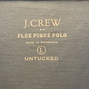 J. Crew untucked large polo.  Never worn.